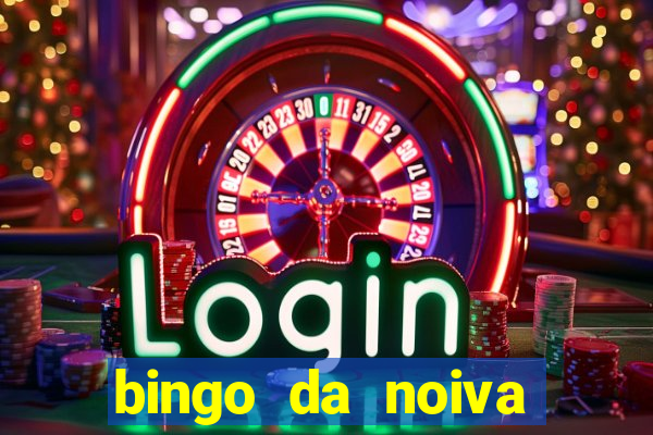 bingo da noiva para imprimir